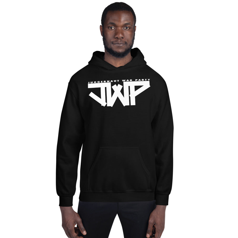 JWP white logo hoodie